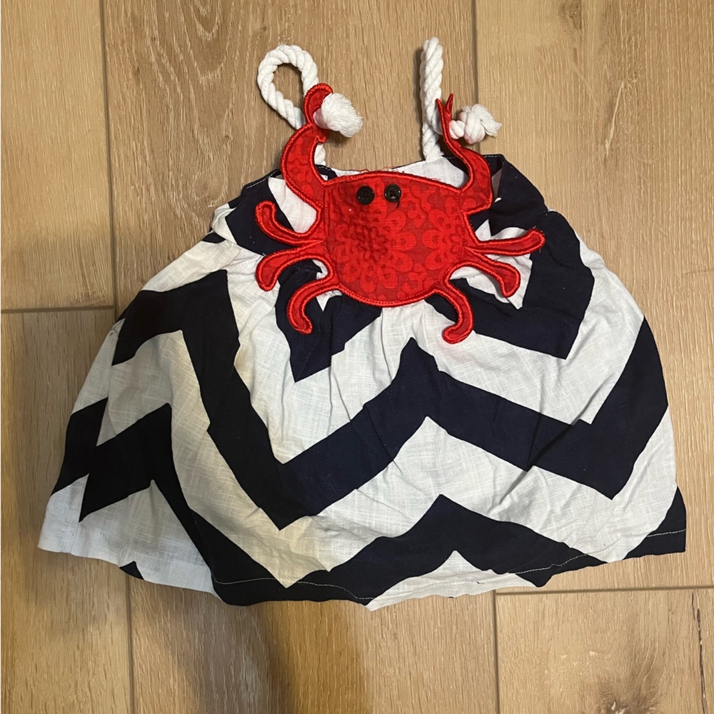 Mud Pie crab dress size 6-9 months